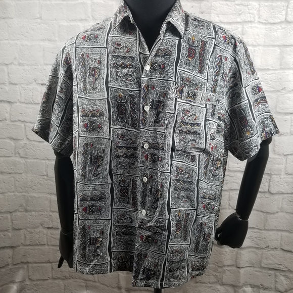 Van Thanh Other - Van Thanh Mens Short Sleeve Medium Button-Up